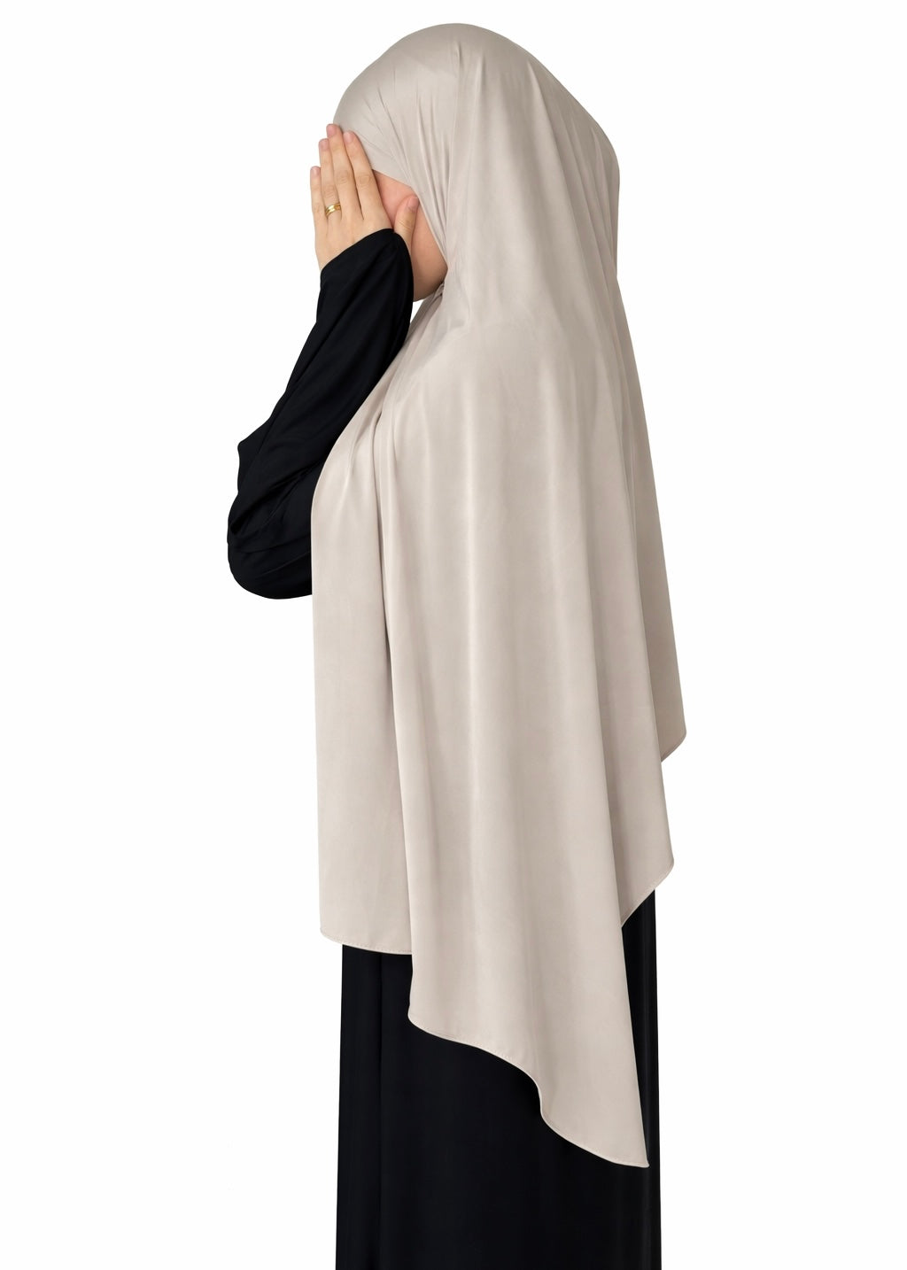 Hijab jersey liquide Sand Beige