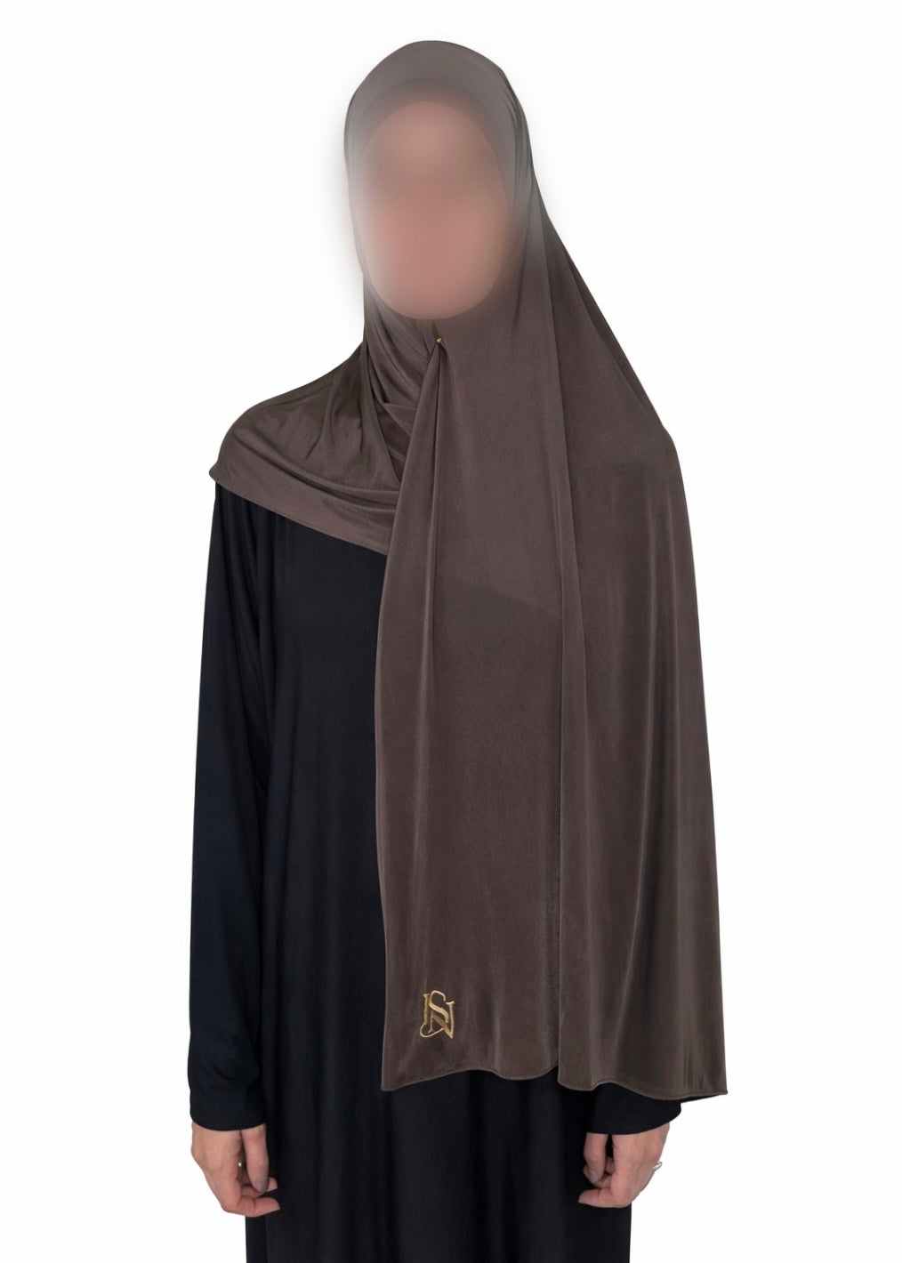 Hijab jersey liquide Brown Chocolate