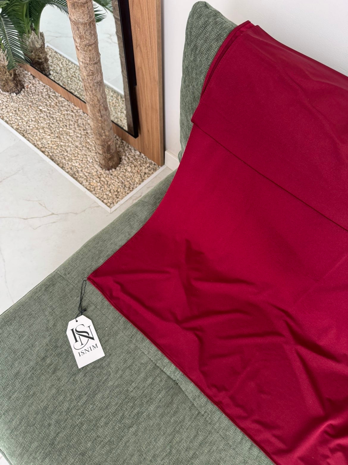 Hijab en jersey premium satiné Deep Ruby