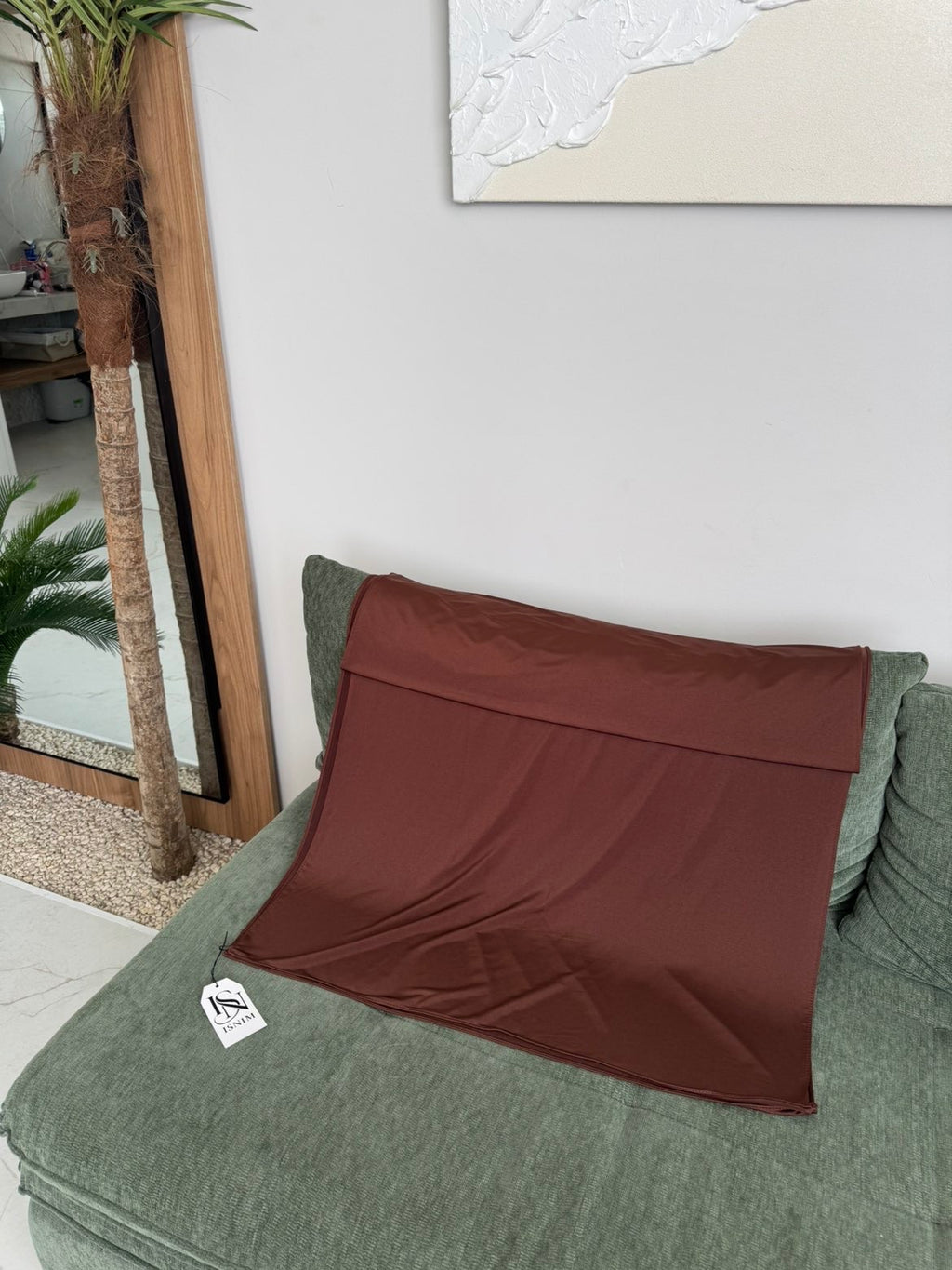 Hijab en jersey premium satiné Mocha brown