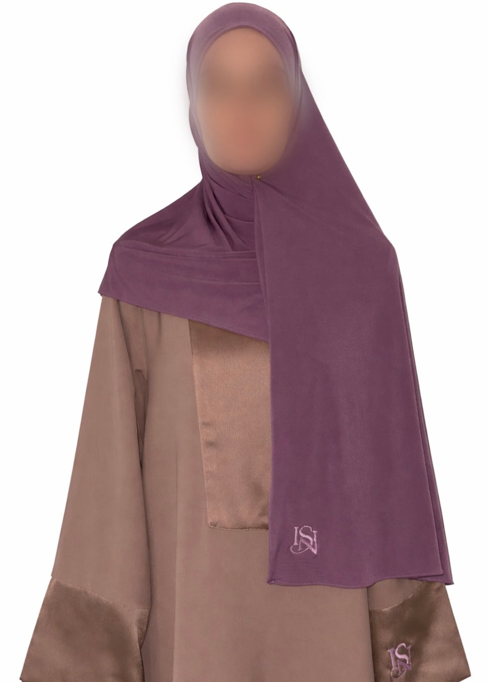 Hijab jersey premium supérieur Mauve Pink