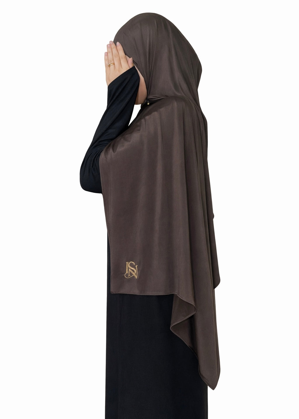 Hijab jersey liquide Brown Chocolate
