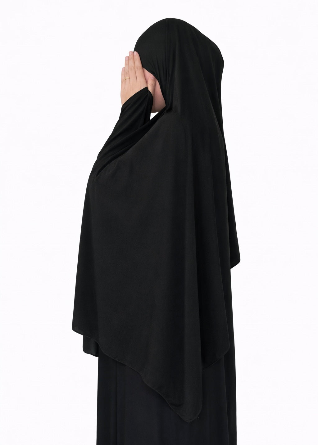 Hijab en jersey premium satiné Black
