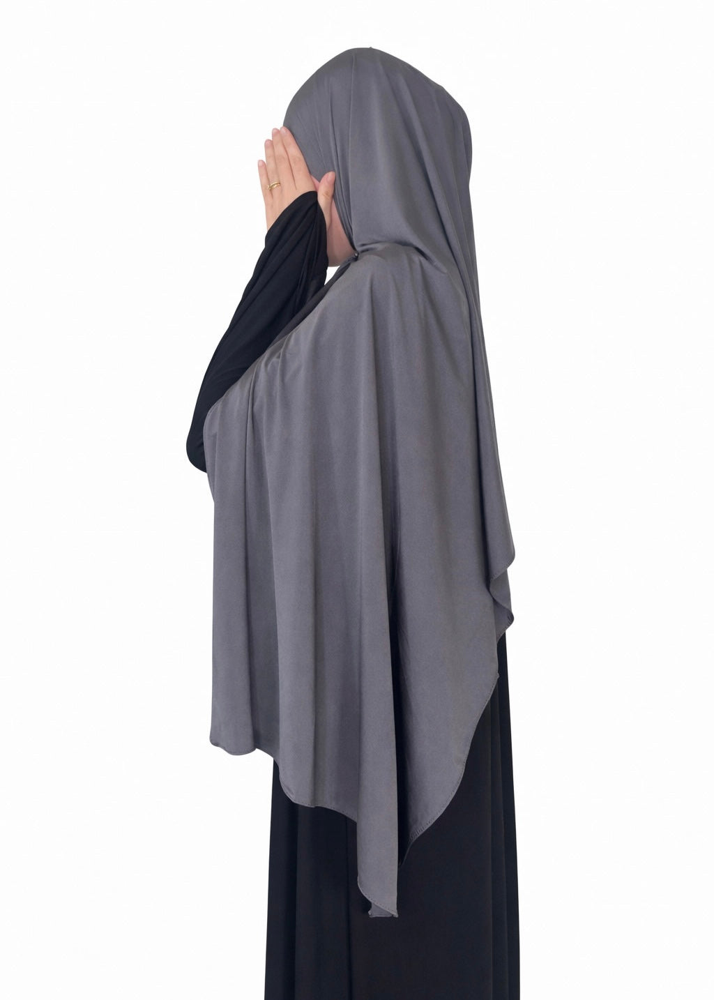 Hijab en jersey premium satiné Dark Grey