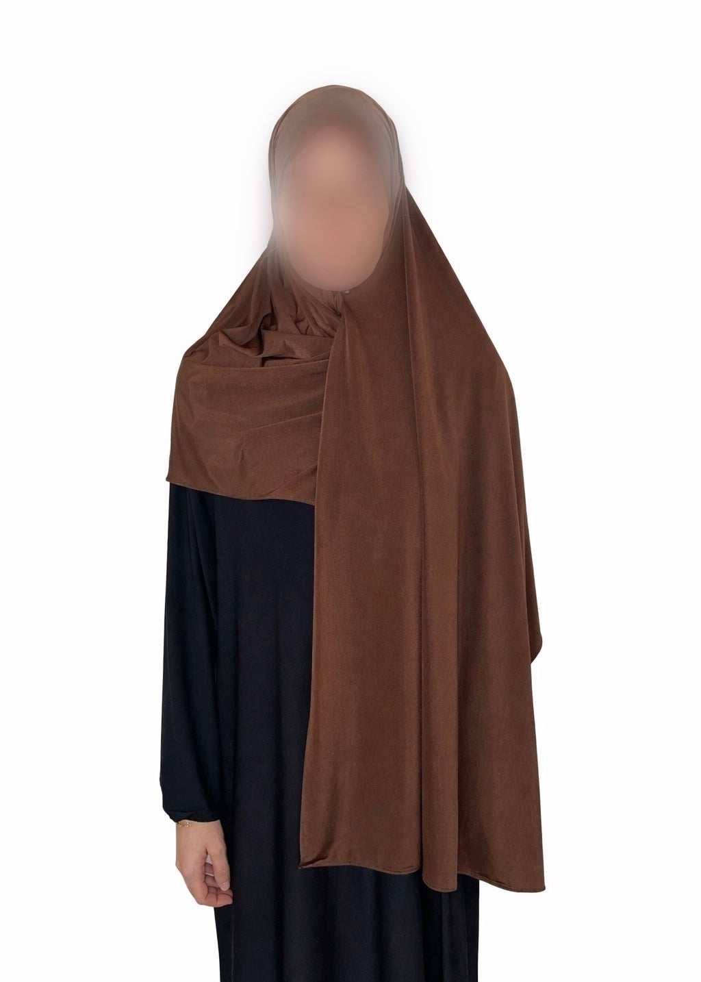 Hijab en jersey premium satiné Mocha brown