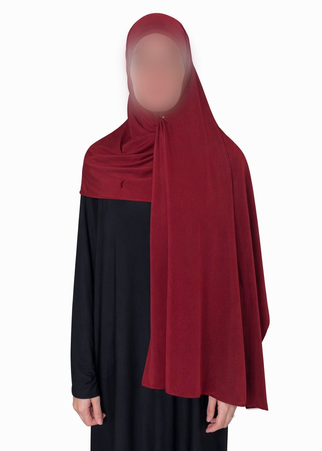 Hijab en jersey premium satiné Deep Ruby