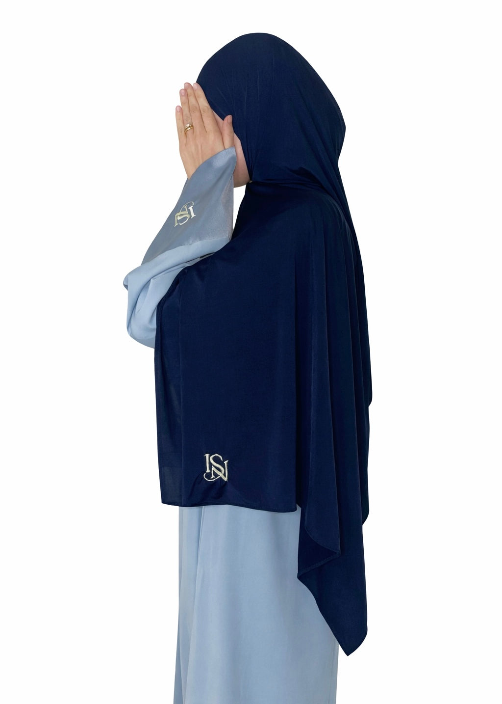 Hijab jersey liquide Navy Blue