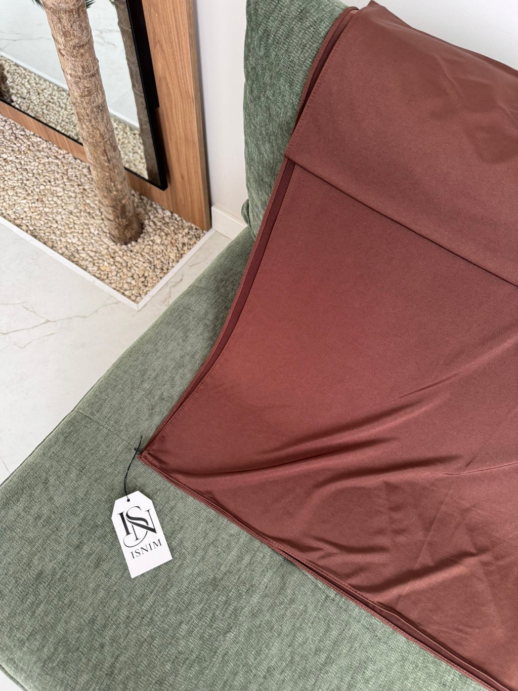 Hijab en jersey premium satiné Mocha brown