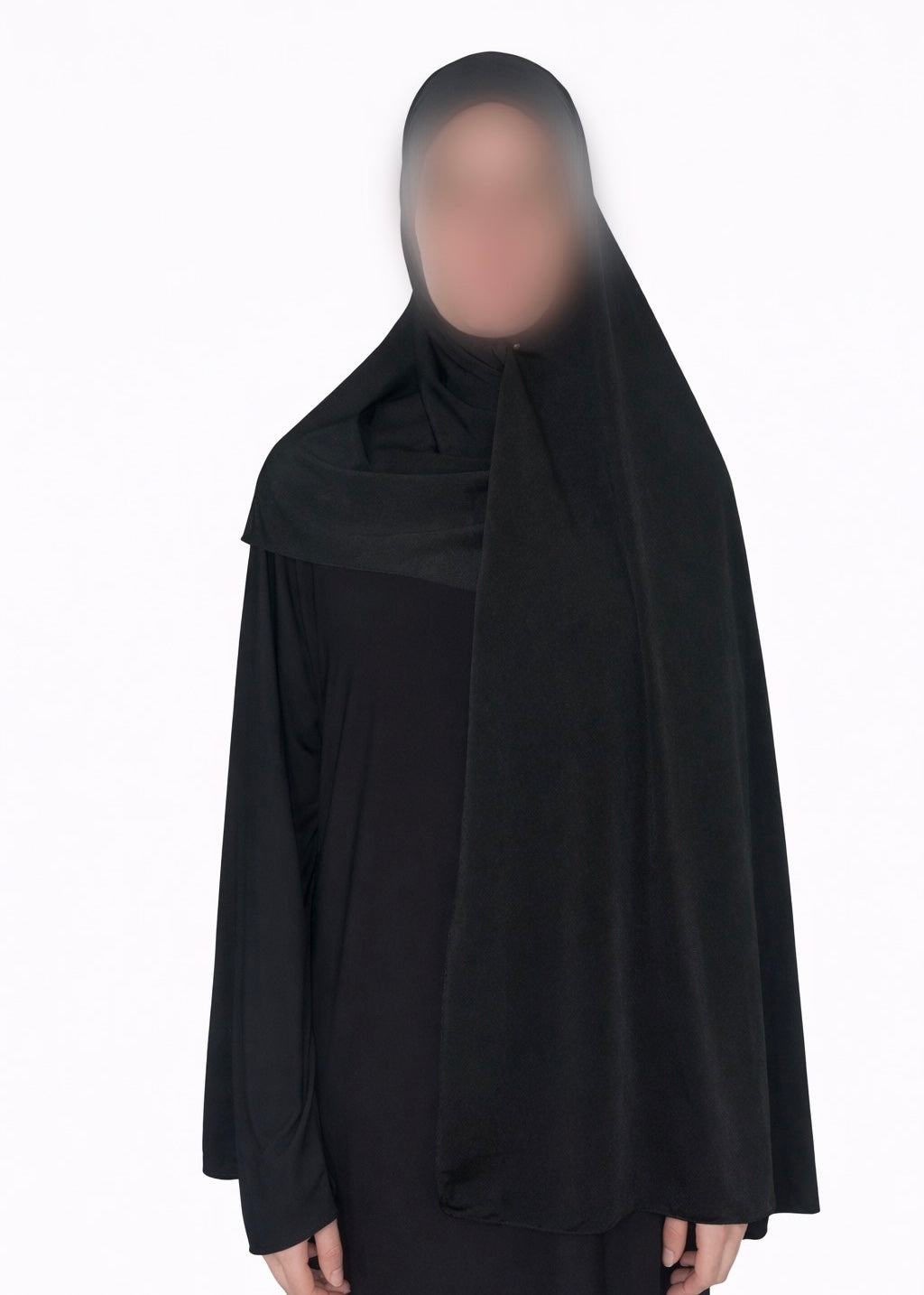 Hijab en jersey premium satiné Black