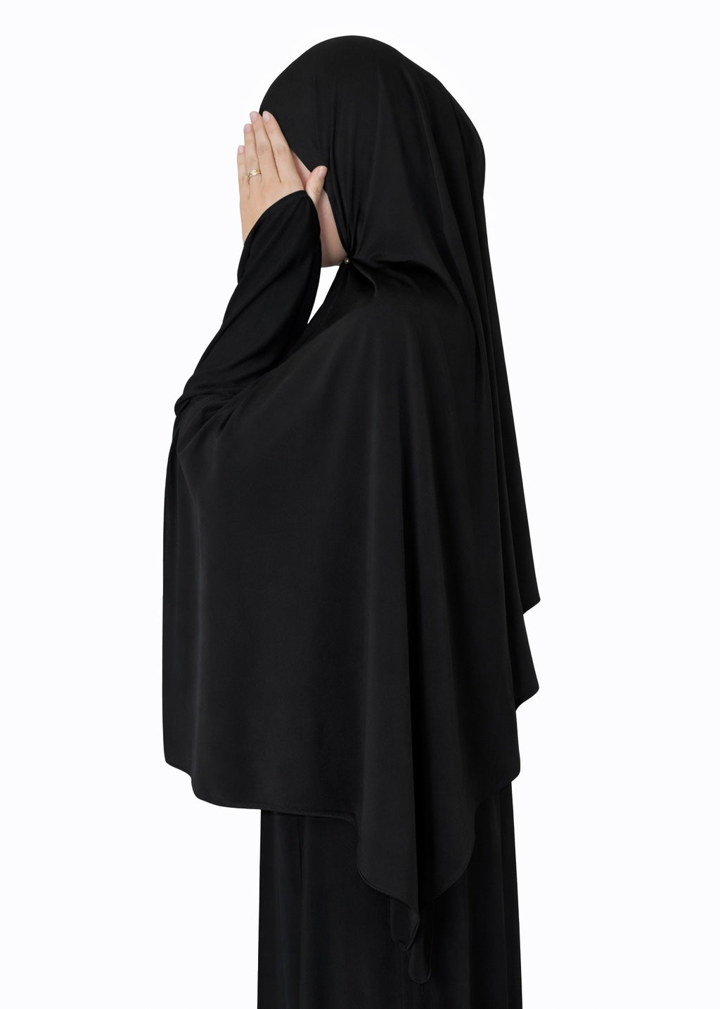Hijab jersey liquide Black