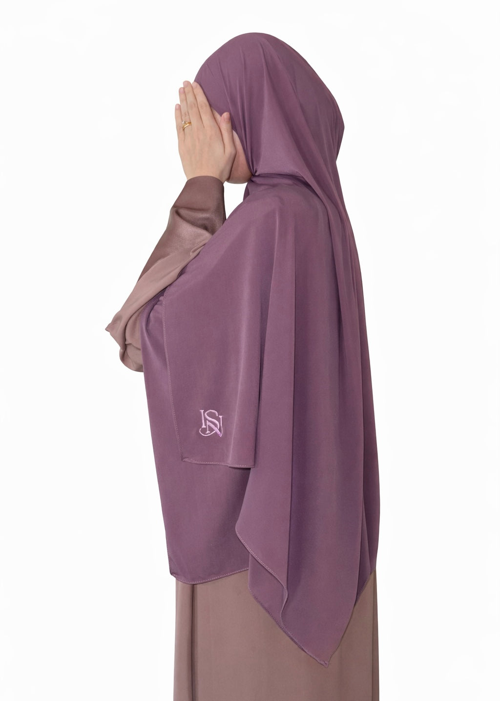 Hijab jersey premium supérieur Mauve Pink