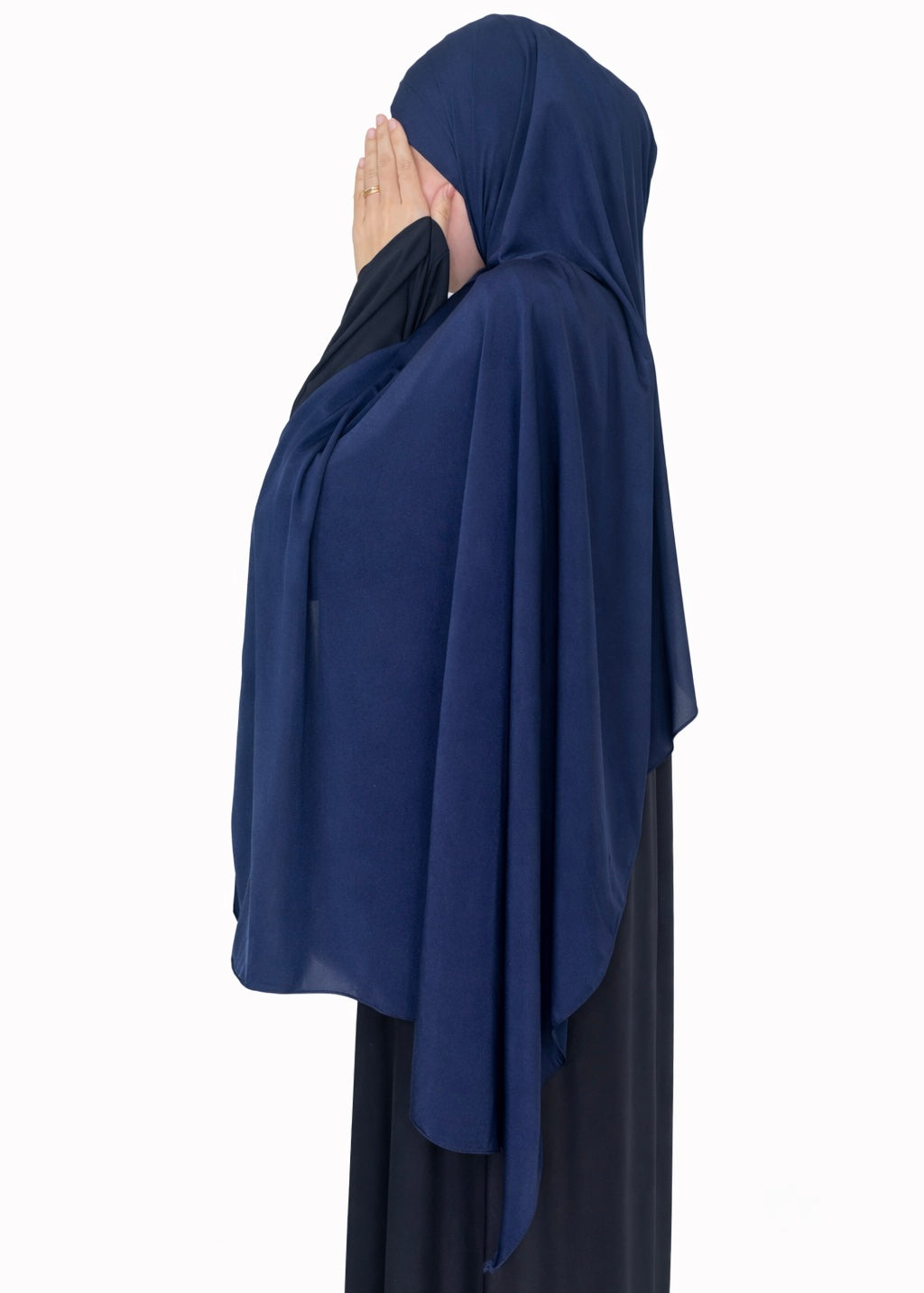 Hijab en jersey premium satiné Navy Blue