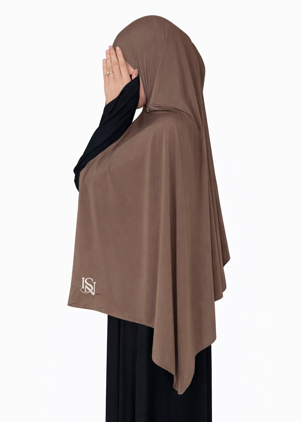 Hijab jersey premium supérieur Taupe Brown