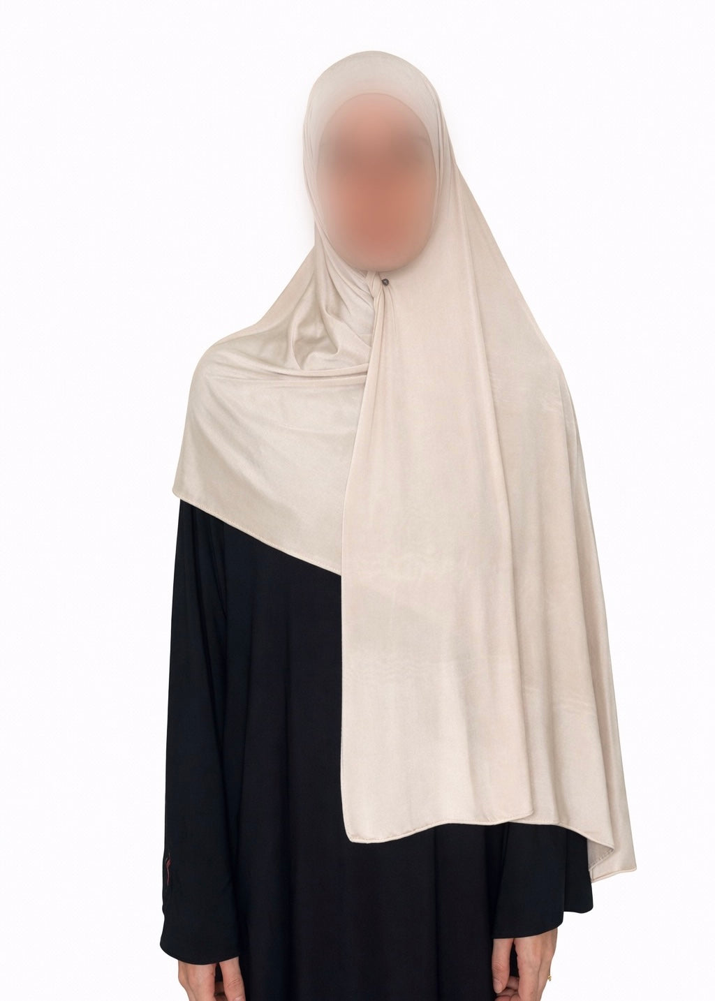 Hijab jersey liquide Beige